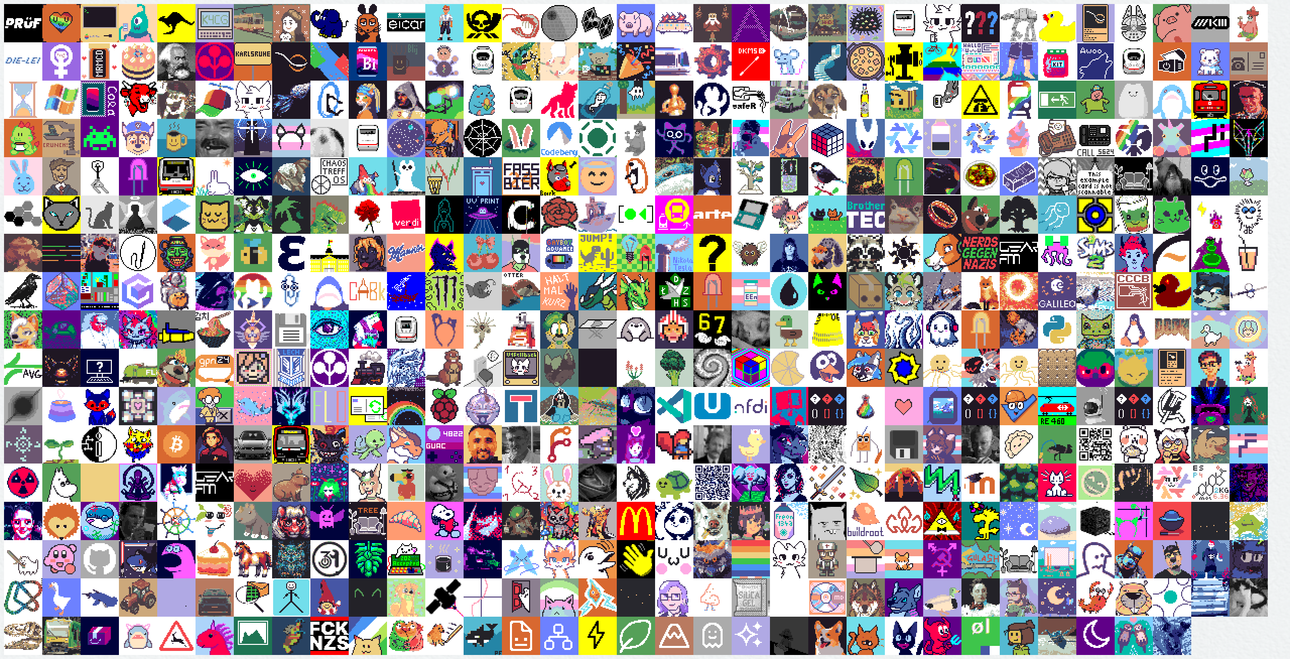 All new creature sprites from GPN24