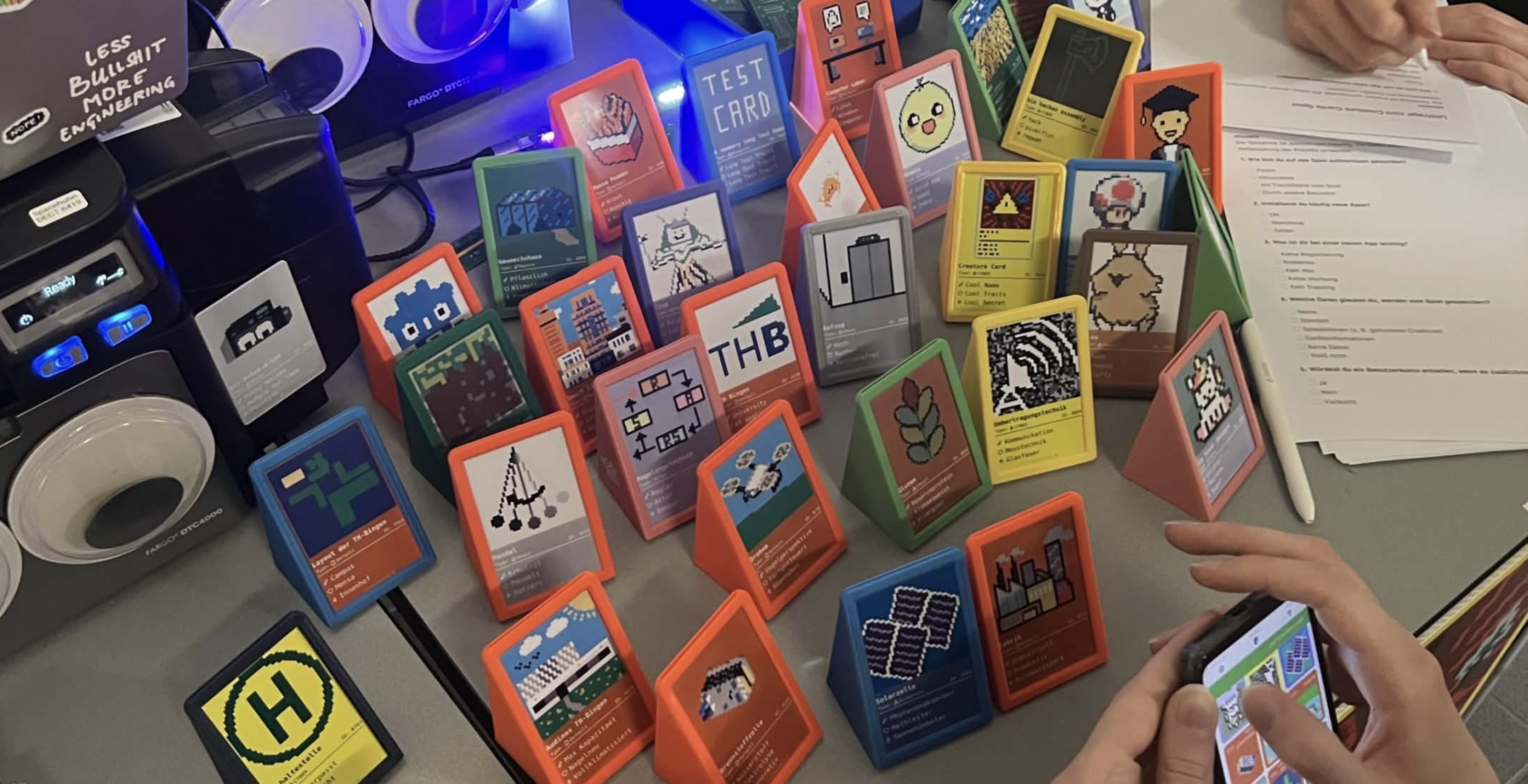 Some of the Creature Cards at the Night of Science